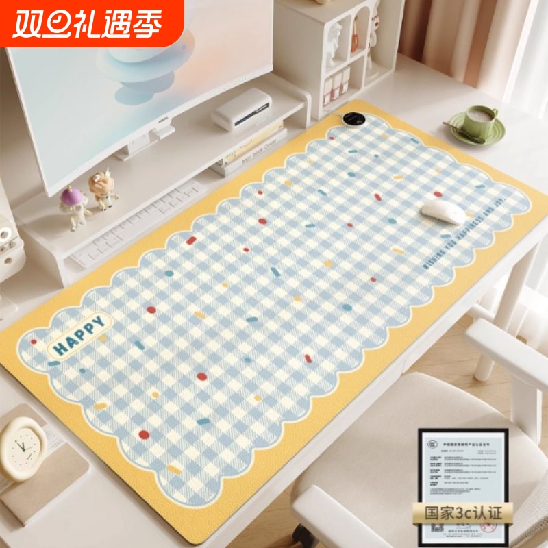 加热鼠标垫冬季办公室电脑桌面加热垫学生暖手垫超大发热桌垫防水