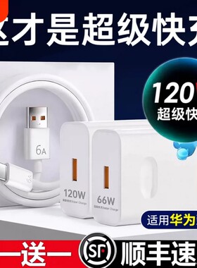 原超级闪充120W充电头套装数据线