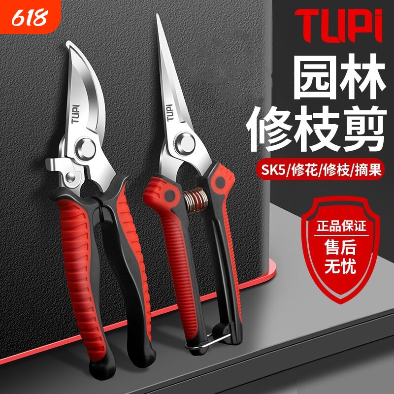 修剪树枝专用剪刀修枝剪刀SK5钢园林园艺果树剪剪子剪枝工具花艺