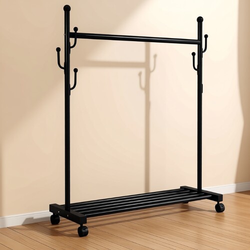 【全网爆款】衣帽架阳台晾衣杆