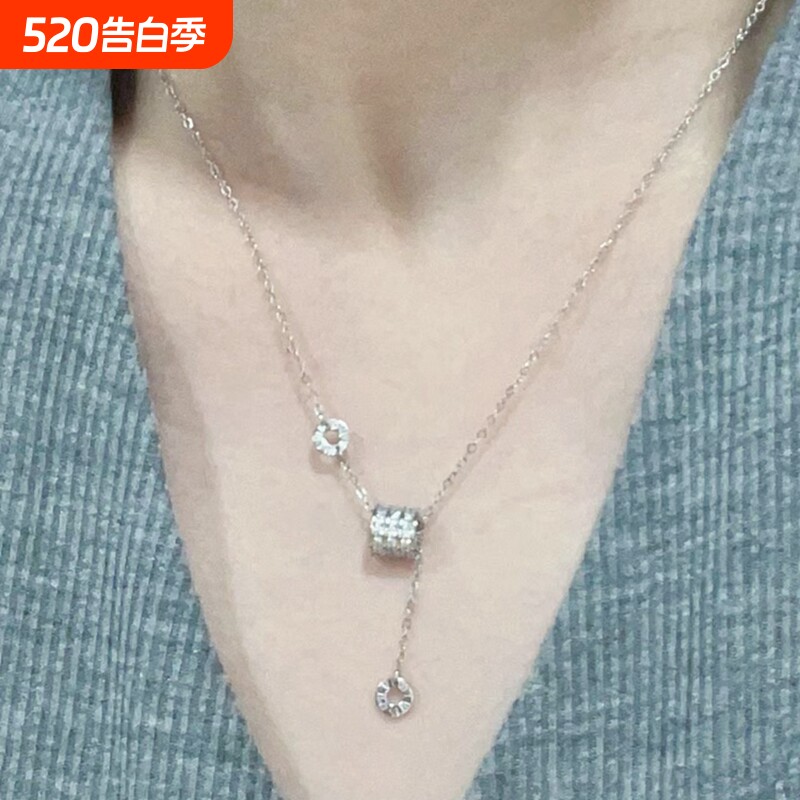 百搭精致锁骨链饰品轻奢高级感项链女简约不掉色手链银色金色足银