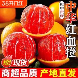 正宗宜昌秭归中华红血橙当季新鲜橙子红心脐橙应季孕妇水果大果