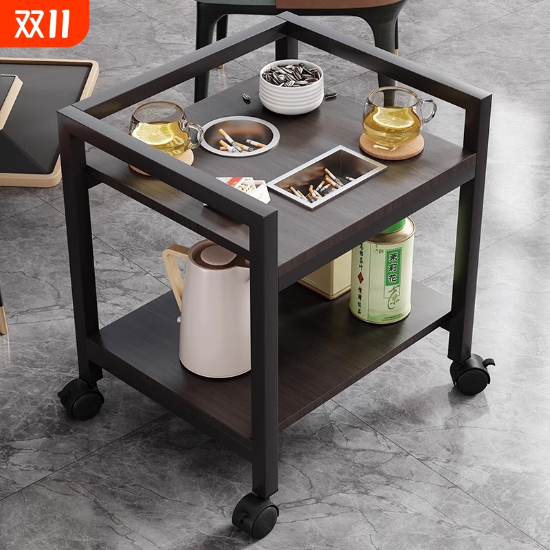 麻将桌棋牌室茶几茶水柜茶楼麻将机茶几专用茶水架子可移动小边几