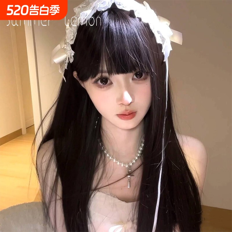 日系蕾丝蝴蝶结发带法式复古lolita甜美头饰氛围感拍照配饰品白