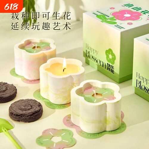 小小花园香薰蜡烛生日礼物礼盒送女生女高级感小众礼品艺术玫瑰