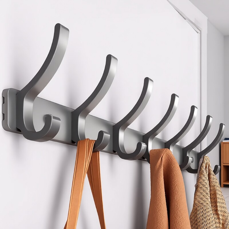 挂衣钩挂钩墙上壁挂门后挂衣钩免打孔进门玄关粘贴强力承重衣帽钩