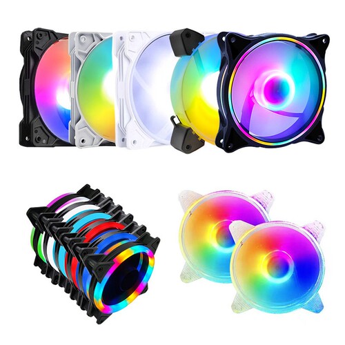 cpu cooling fan 12025台式电脑主机静音ARGB棱镜散热机箱风扇PWM