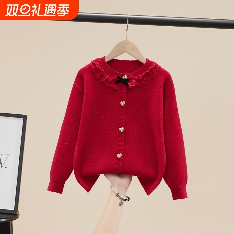 毛衣开衫哆布哆女童可爱春秋冬