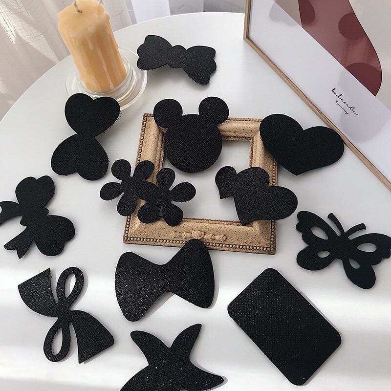 网红爆款粘头发粘刘海发帖女碎发神器魔法贴黑色魔术成人网红头饰