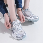 小个子显身高网面老爹鞋女春季厚底内增高8cm系带舒适运动休闲鞋