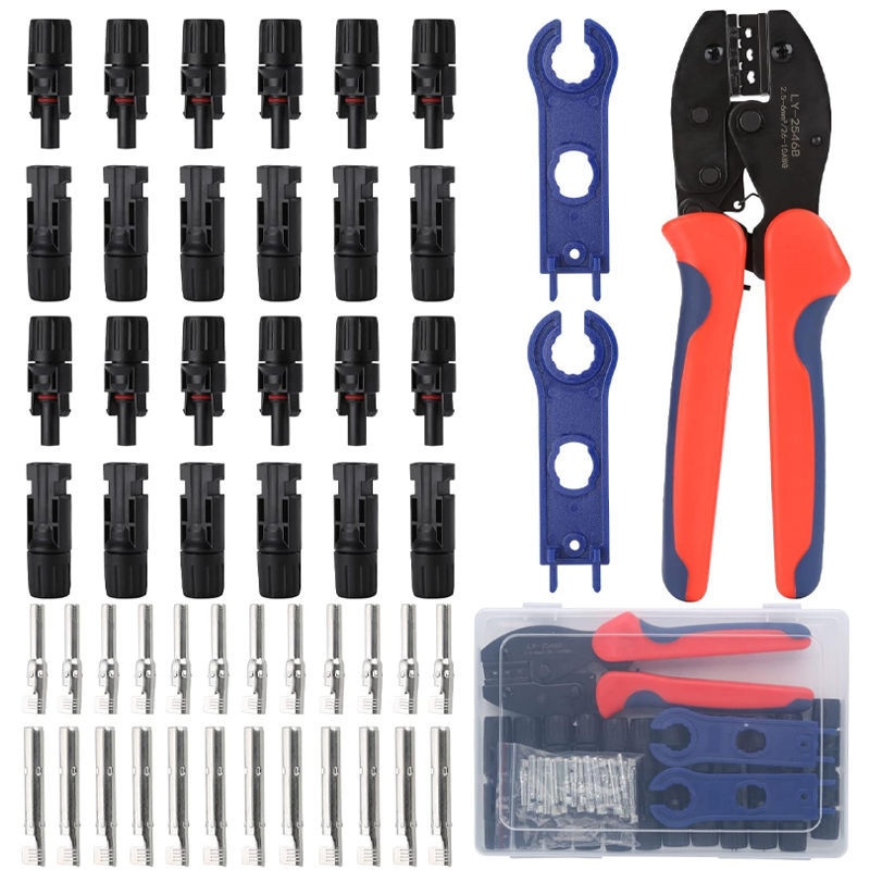 MC4光伏专用压线钳太阳能连接器冷压端子压接钳线缆扳手套装工具