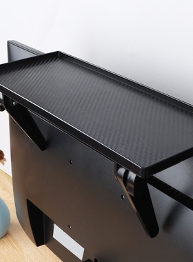 电视机顶盒置物架免打孔收纳盒监控托架路由器显示器上面神器桌面