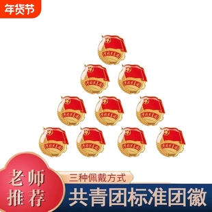 团徽共青团正版磁吸2cm标准款学生通用中国共青团徽章中央监制强磁铁扣团员学校批发胸针别针式2新款大磁扣