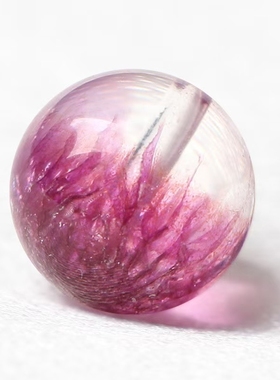 玫紫烟花超七水晶珠子