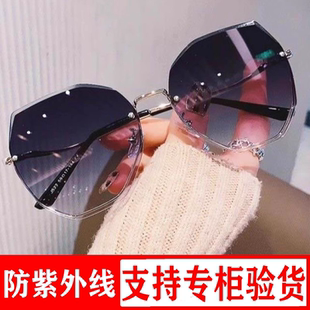 猫眼墨镜女2025年新款 防晒圆脸显瘦大脸眼镜女 防紫外线太阳镜女款