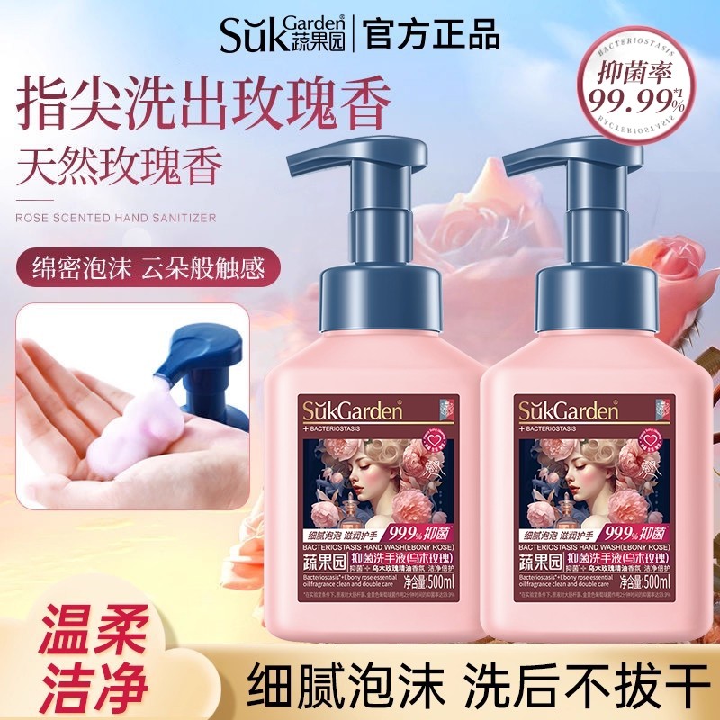 蔬果园香氛泡泡抑菌型洗手液泡沫型儿童家用正品官方旗舰店杀菌