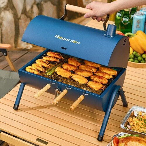 诺歌花园户外烧烤炉小型烧烤架露营便携式折叠烤肉炉家用火炉子