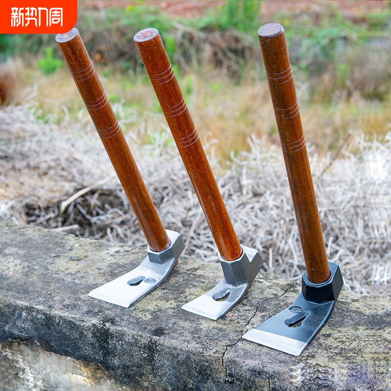 小锄头家用种菜神器锰钢农用挖冬笋专用全钢加厚户外小型园艺刨锛