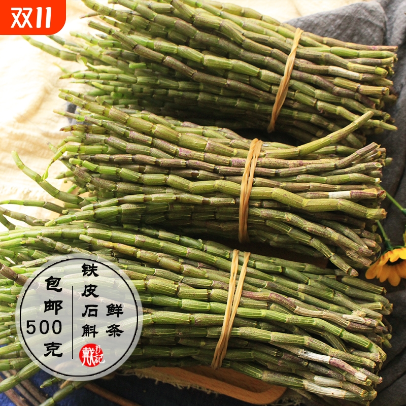 云南新鲜铁皮石斛鲜条精选四年生石斛铁皮枫斗正宗材礼盒霍山