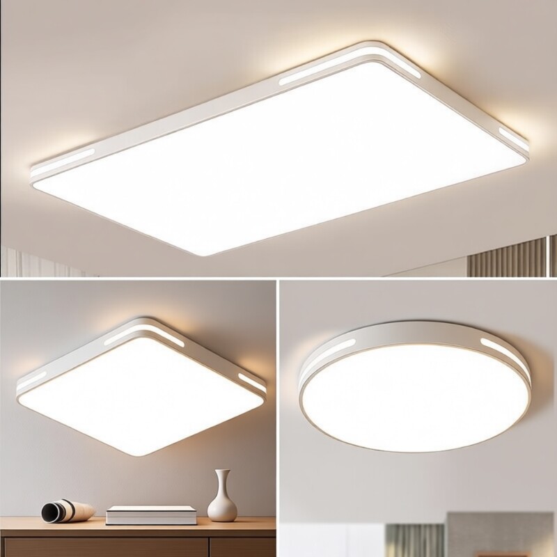 客厅灯吸顶灯超亮大厅灯led卧室灯简约现代圆形套餐灯具安装灯罩