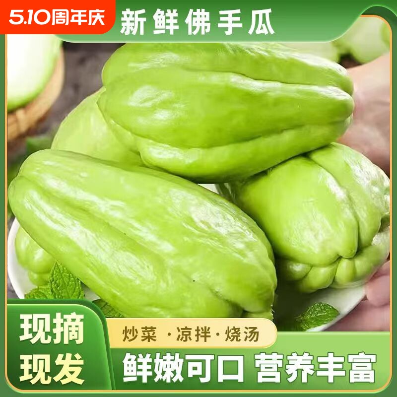 【现摘现发】攀枝花佛手瓜9斤新鲜佛手瓜应季农家自种蔬菜批发