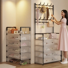 简易鞋架子家用门口多层鞋柜入户小窄门后收纳鞋帽架出租房用防尘