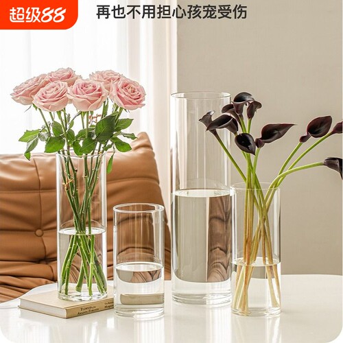 透明塑料简约花瓶|超4000次加购