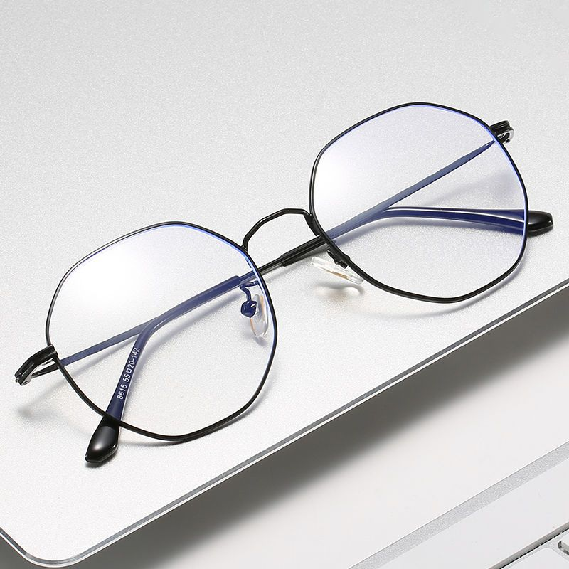 新款男女同款简约时尚方框超轻金属高颜值护眼百搭潮男瘦脸