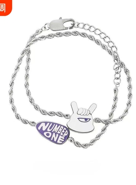 《名侦探学院6》周边南波万南波小兔手链choker两戴中性项链首饰