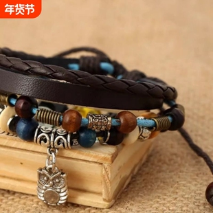 灵魂对撞Soul Collision嘻哈手链串小众情侣编织高级设计感可调节