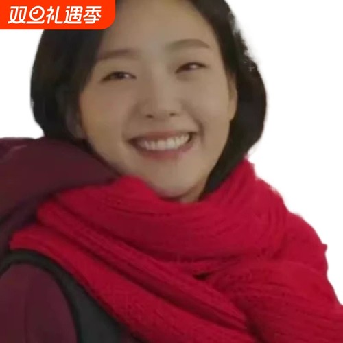 孤单的神鬼怪池恩卓金高银同款红色围巾纯色毛线加厚保暖围脖情侣