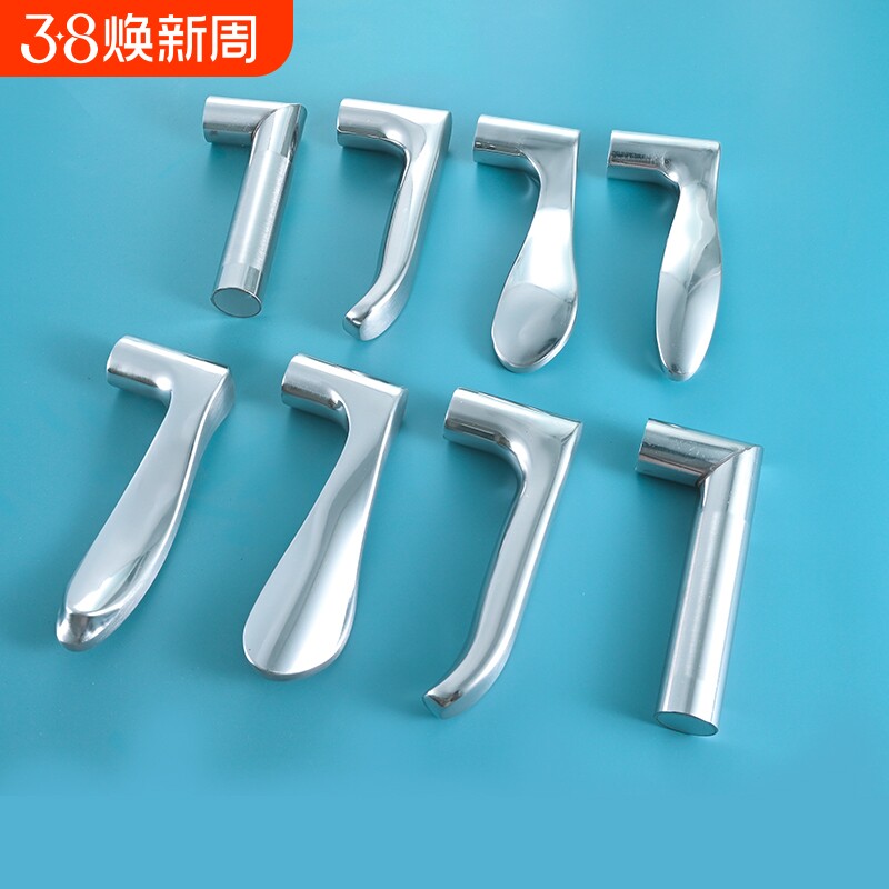 卧室卫生间门把手手柄不锈钢室内门老式锁具配件门把卫浴安装