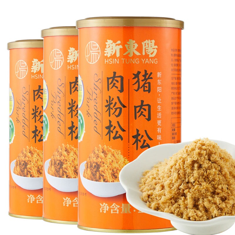 新东阳营养猪肉松肉粉松213g罐装 台式风味休闲肉类零食即食寿司