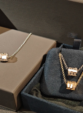 高版本精工对版Ice冰块可调节项圈银白色项链精致轻奢送女友礼物