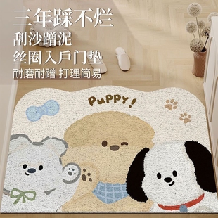 入户门丝圈地垫门口脚垫进门家用地毯玄关门垫可裁剪门外耐脏卧室