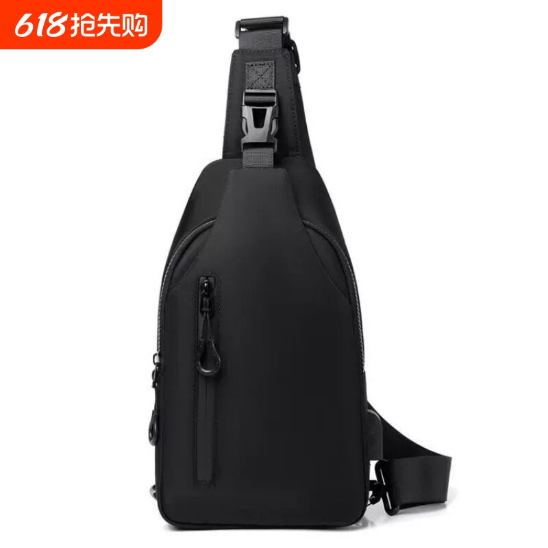 2025新款韩潮时尚尼龙布小背包夏季男士多功能胸包休闲单肩斜挎包