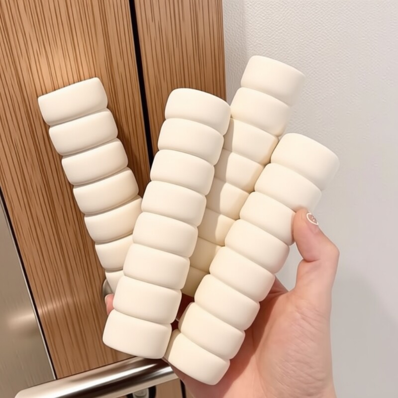 硅胶门把手套冬季防静电卧室入户门窗户防撞垫单元门把保护套毛绒