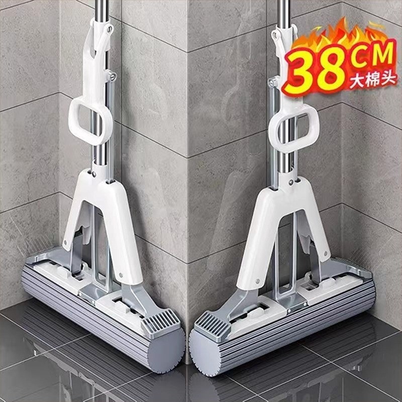 免手洗海绵吸水拖把家用一拖净2025新款对折式胶棉头地拖墩布带桶,家庭/个人清洁工具,胶棉拖把,淘宝优惠券,粉丝福利购,淘宝优惠卷