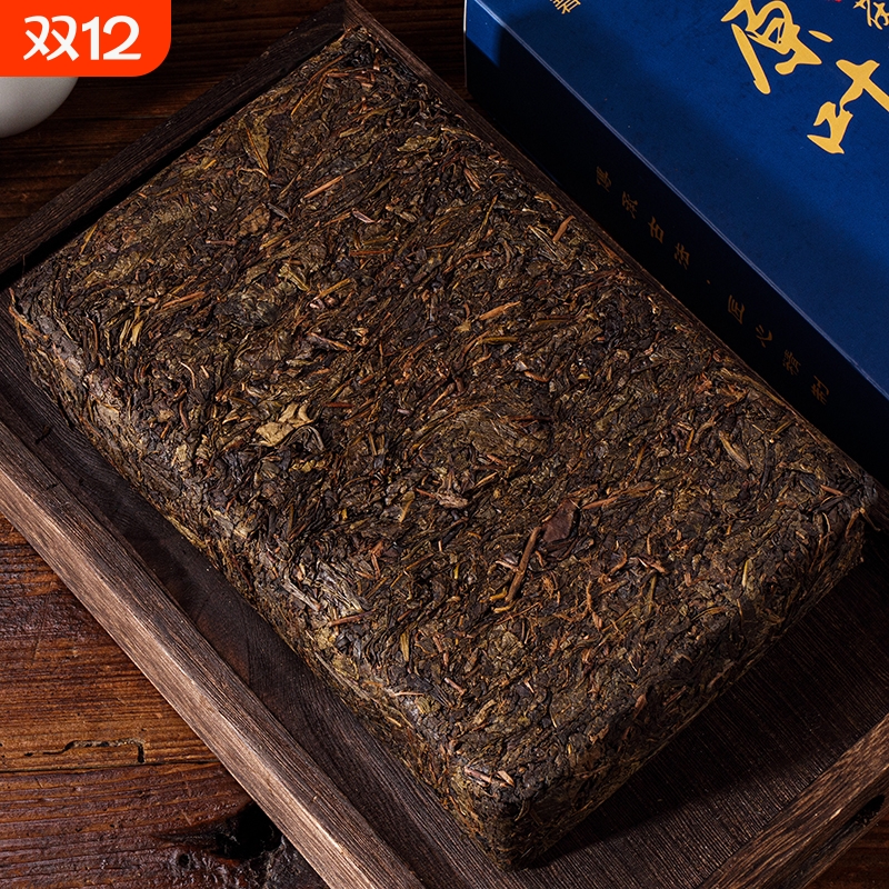 湖南安化黑茶金花荒山原叶茯砖