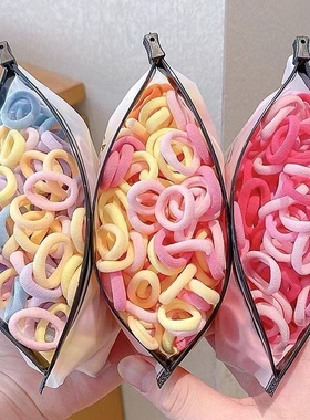 儿童皮筋头绳发圈扎头发不伤发毛巾圈头饰女童高弹力橡皮筋小童