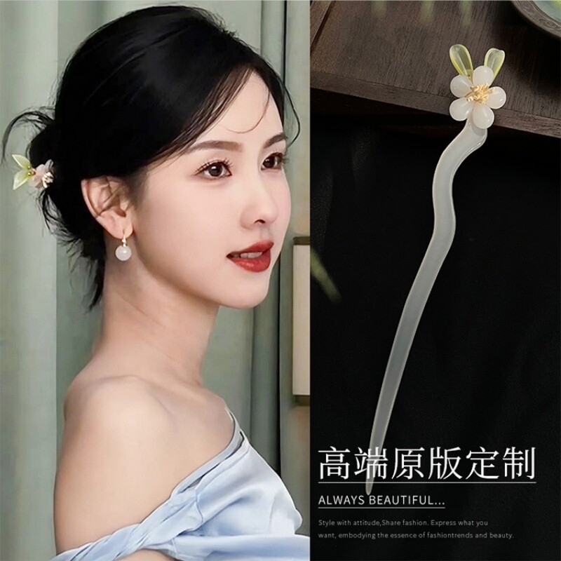 陈都灵同款新中式国风发簪女2025新款旗袍配饰马面裙盘发簪子发钗