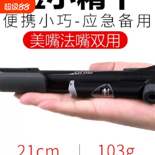 台湾GIYO自行车打气筒山地车迷你高压便携打气筒美法嘴气压表篮球