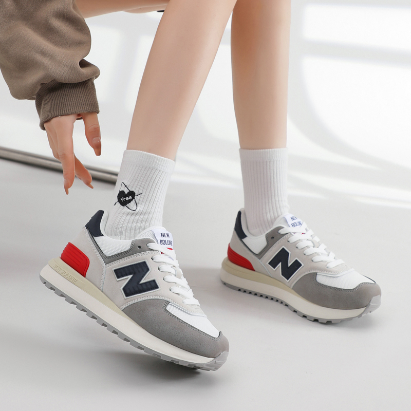 NEW BOLUNE/男鞋女鞋休闲轻便运动鞋子男士574lg夏防滑款跑步鞋