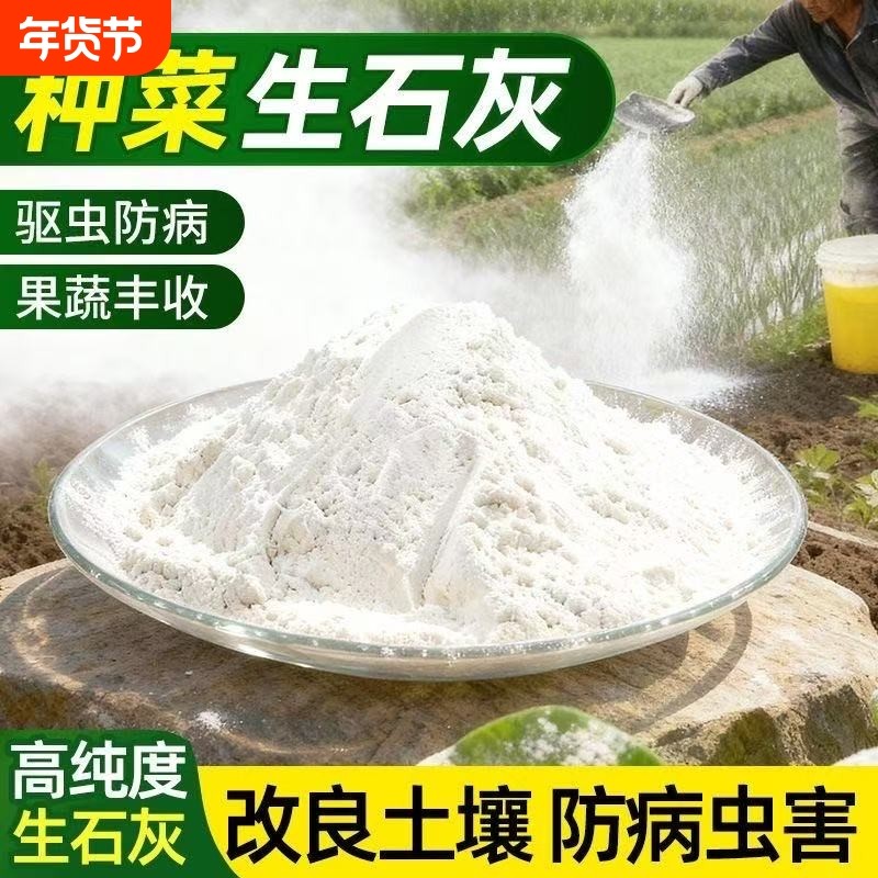 种菜专用石灰粉生石灰杀虫消毒干燥剂菜地驱蛇粉土壤除湿杀菌稻壳,鲜花速递/花卉仿真/绿植园艺,家庭园艺肥料,淘宝优惠券,粉丝福利购,淘宝优惠卷