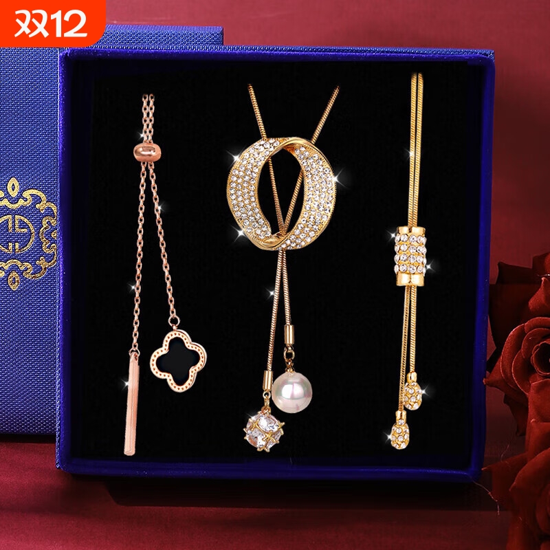 秋冬轻奢高档毛衣链女士新款潮流时尚百搭项链生日礼物送老婆妈妈