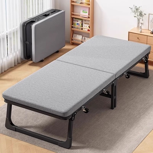 午休折叠床躺椅午睡神器家用单人床成人行军简易陪护床可折叠便携