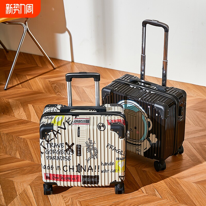 18寸行李箱卡通大容量可登机女拉杆箱结实耐用男万向轮密码旅行箱