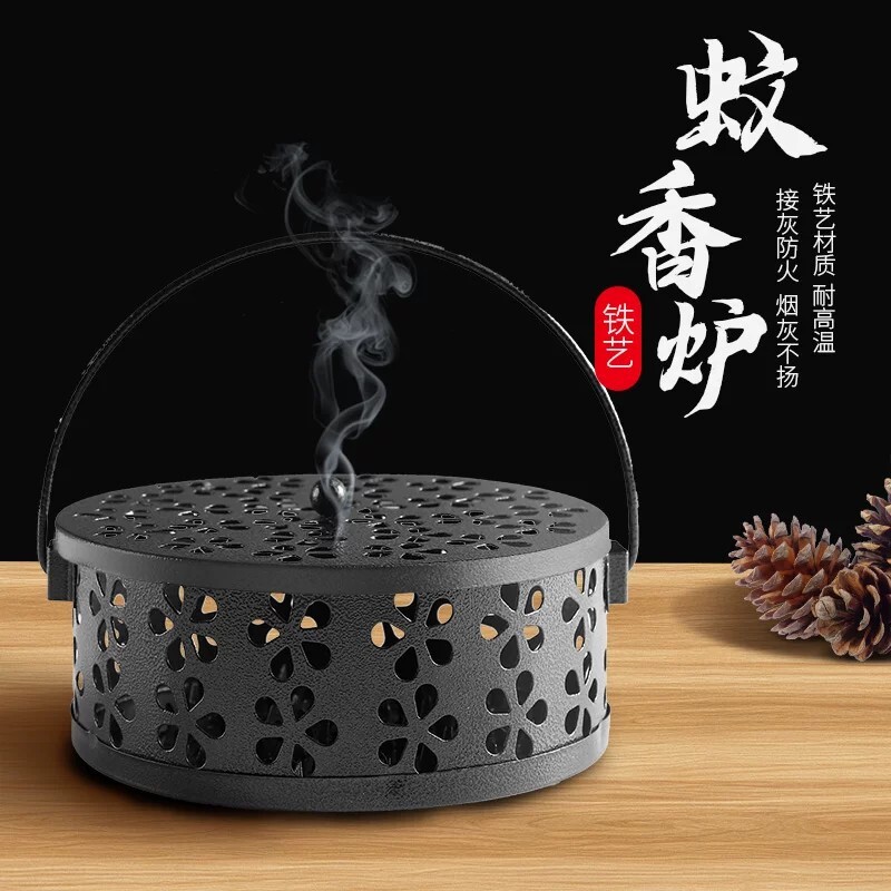 蚊香炉蚊香盘托带盖安全支撑架子蚊香托盘户外露营蚊香盒放置器家图片