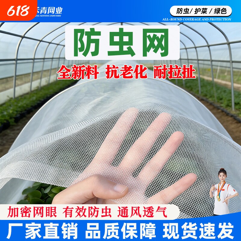 防虫网种菜专用纱网菜地果园果树大棚院子窗户养殖加厚加密尼龙网