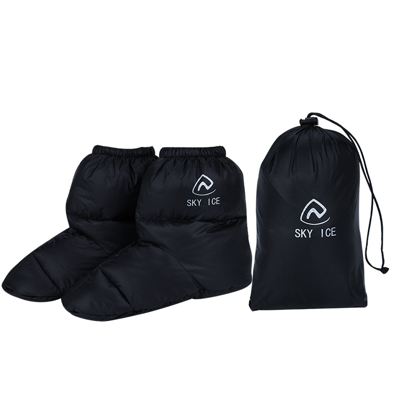 防滑单鞋运动冬季保暖羽绒脚套鞋套加厚雪地靴滑雪鞋